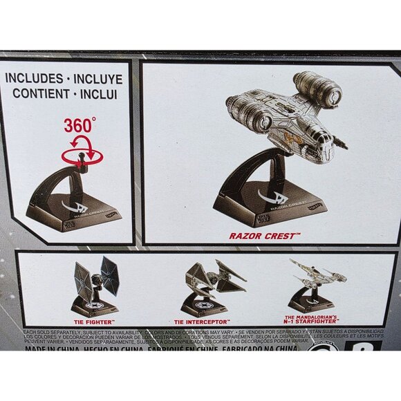 Star Wars The Mandalorian Razor Crest Vehicle Playset Collectible Ship - Picture 5 of 7